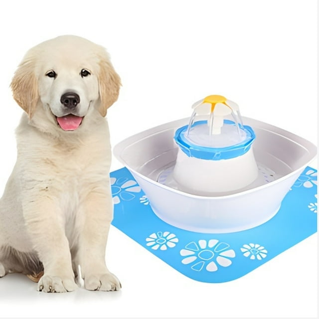 Eurhowing Pet Fountain LED 84oz/2.5L Automatic Cat Water Fountain Dog ...