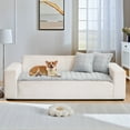 thumbnail image 1 of Eurhowing Fuzzy Sofa Cover for Dog, Non Slip & Pet-Friendly Slipcover Couch Cover Mat, Soft Washable Furniture Protector, 28"×83", Light Gray, 1 of 9