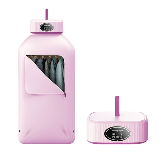 Eurhowing Portable Clothes Dryer, 600W Compact Electric Dryer Machine, Foldable Mini Dryer for Travel, RV, Apartment, Home Use, Purple