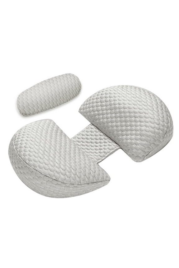 Large Body Pillow, Breathable Full Body Pillow for Side Sleeper, Soft Long Bed Pillow for Adults, 28"×13", Gray