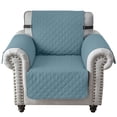 thumbnail image 1 of Eurhowing Recliner Chair Cover Waterproof, Non-Slip Couch Protector, Reversible Quilted Sofa Slipcover with Elastic Straps for Pets Kids, 21 Inch, Gray Blue, 1 of 7