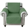 thumbnail image 1 of Eurhowing Recliner Chair Cover Waterproof, Non-Slip Couch Protector, Reversible Quilted Sofa Slipcover with Elastic Straps for Pets Kids, 21 Inch, Green, 1 of 7