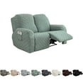 thumbnail image 1 of Eurhowing Recliner Sofa Slipcover for 2-Seater, Ultra-Stretch loveseat Couch Cover with Pockets, Anti-Scratch Furniture Protector, Green, 1 of 10
