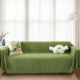 thumbnail image 1 of Eurhowing Chenille Sofa Cover, Pet & Kid Friendly Couch Slipcover, Ultra Soft Throws Furniture Protector for 3 Cushion Sofa, 71"x 134", Green, 1 of 10