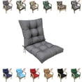thumbnail image 1 of Eurhowing One-Piece Outdoor Rocking Chair Cushion, Waterproof Non-Slip High-Back Seat Pad with Ties, Patio Cushions for Garden, Lawn Furniture, 42x21x3 Inch, Gray, 1 Pack, 1 of 11