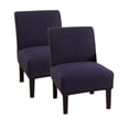 thumbnail image 1 of Eurhowing Stretch Armless Chair Cover 2Pcs, Non Slip & Waterproof Accent Chair Slipcover, Machine Washable Slipper Chair Protector for Home Office, Navy Blue, 1 of 7