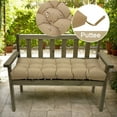 thumbnail image 1 of Eurhowing Thick Outdoor Bench Cushion, 52"x20"x4" Waterproof Fade-Resistant Porch Swing Cushions with Ties, High-Density Patio Garden Furniture Cushion, Khaki, 1 of 8