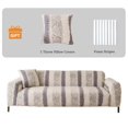 thumbnail image 1 of Eurhowing 1/2/3/4 Seater Sofa Cover, Fuzzy Plush Stretch Couch Slipcover, Non-Slip Shaggy Fleece Furniture Saver Protector for Living Room, Gray, 1 of 8