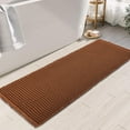 thumbnail image 1 of Eurhowing Waffle Bath Mat, Super Absorbent Non-Slip Bathroom Floor Mat, Machine Washable Bathroom Rug with Tassel, 24x72 Inch, Coffee, 1 of 7