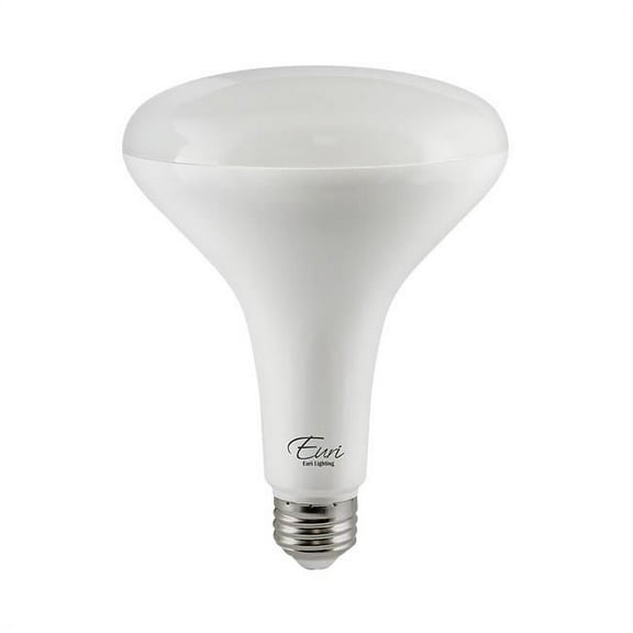 Euri Lighting EB40-17W3050e LED BR40, 17W 100W Equal, Cool White 5000K, 1400lm, Dimmable, 80CRI, 110 Angle, Damp Rated, E26 Base, UL, Energy Star, 3YR 25K HR WTY, One Count