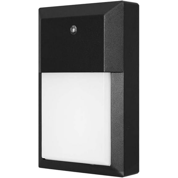 Euri Lighting EOL-WL02BK-2100e, LED Wall Pack, Non-Dimmable, 5CCT Selectable 3000K 6500K, 15.8W, 1600 lm, Wet Rated, Photocell, Energy Efficient, 50K HR WTY 2