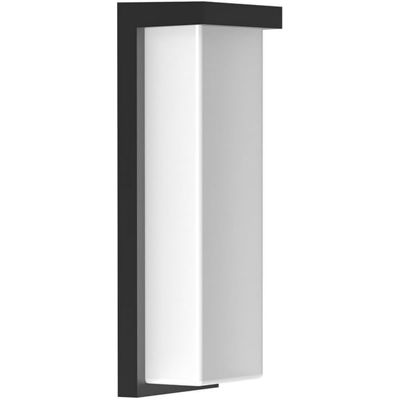 Euri Lighting EOL-WL61BK-1100esw, Outdoor LED Wall Light, Non-Dimmable, 3CCT Selectable 3K/4K/5K, 18/20/22W, 2160/2400/2619 lm, Matte Black, Wet Rated, Integrated LED Fixture Pack of 1