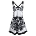 thumbnail image 1 of Eurivicy Women's Sleeveless Skull Print Backless Tank Dress, Sizes S, 1 of 2