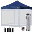 thumbnail image 1 of Eurmax 10x10 Pop up Canopy Screen Houses Shelter Outdoor Canopy with Mesh Walls,Navy Blue, 1 of 6