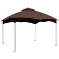 thumbnail image 1 of Eurmax 10x12 Gazebo Replacement Canopy 2 Tier Replacement Canopy,Brown, 1 of 5