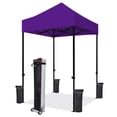 thumbnail image 1 of Eurmax 5x5 Heavy Duty Pop-Up Canopy Tent - Outdoor Instant Shelter, Purple, 1 of 6