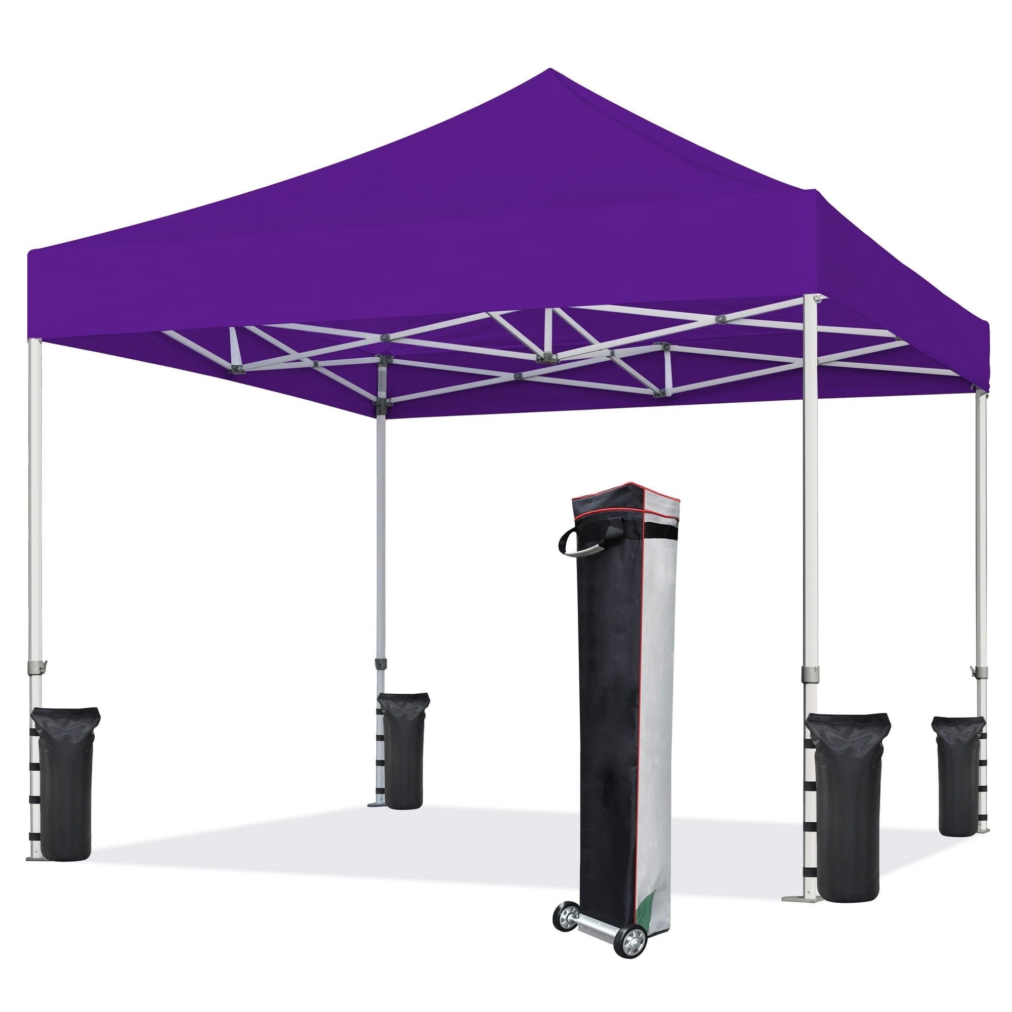 Euromax 10'x10' Outdoor EZ Pop-up Tent Canopy with Sidewalls