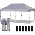 thumbnail image 1 of Eurmax Canopy 10" x 20" Taupe Pop Up outdoor Canopy, Rust Resistant, Waterproof, 1 of 6
