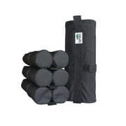 Eurmax Canopy 40 lbs. Black Weight Bag Outdoor Canopy Weights (4 Pack)