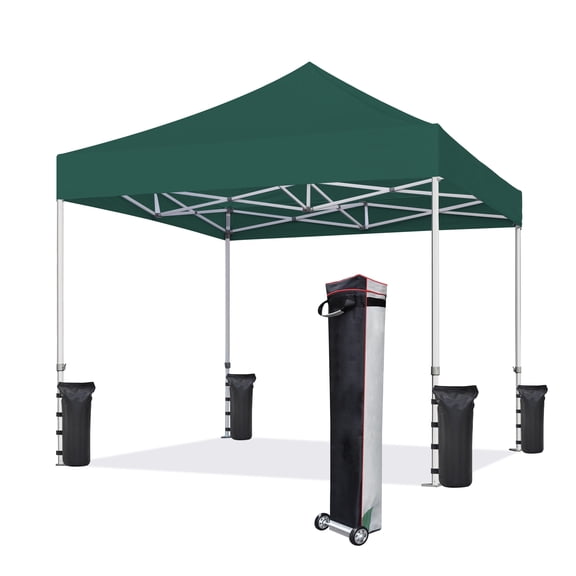 Eurmax Canopy 8x8 Pop-up and Instant Outdoor Canopy,Forest Green