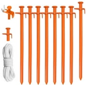Eurmax Canopy Steel 11.8" Tent Stakes (8 Pack)