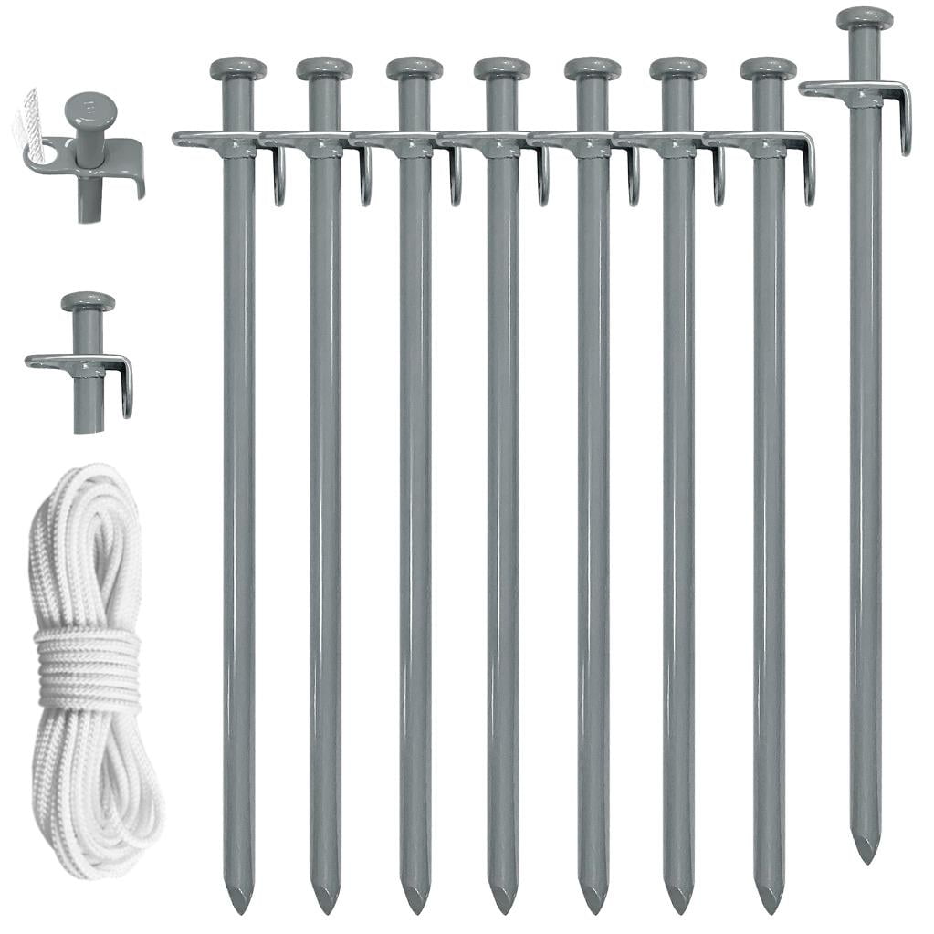 Eurmax Canopy Steel 11.8" Tent Stakes (8 Pack)