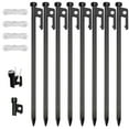 thumbnail image 1 of Eurmax Canopy Steel 11.8" Tent Stakes (8 Pack), 1 of 6