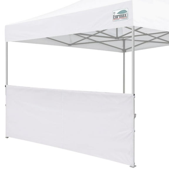 Eurmax Instant Sunwall for 10ftx3f't Pop up Canopy, 1 Pack White Canopy Sidewall