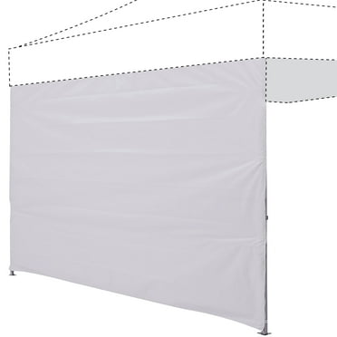Eurmax Instant Sunwall for 10x10FT Pop up Canopy, 1 Pack White Canopy Sidewall