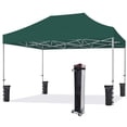 thumbnail image 1 of Eurmax USA 10'x15' Ez Pop Up Canopy Tent with Heavy Duty Roller Bag,Bonus 4 Sand Weights Bags（Emerald), 1 of 6
