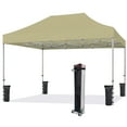 thumbnail image 1 of Eurmax USA 10'x15' Ez Pop Up Canopy Tent with Heavy Duty Roller Bag,Bonus 4 Sand Weights Bags（Sandy), 1 of 6