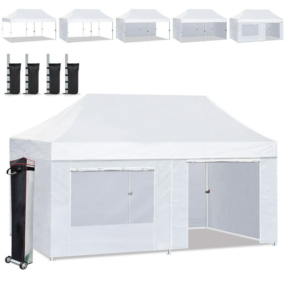 Eurmax USA 10'x20' Outdoor Party Wedding Tent Heavy Duty Canopy ,White