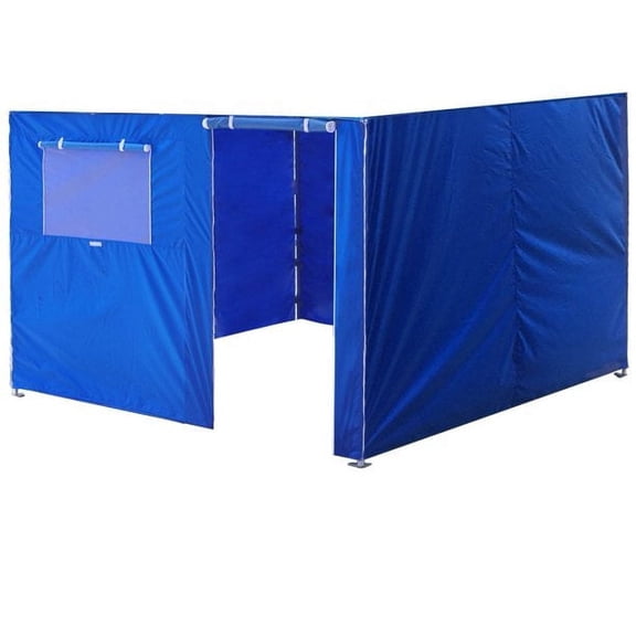 Eurmax USA 10x10ft Canopy Tent Replacement Walls - Set of 4 Zippered Sidewalls,Blue(Tent Not Included)