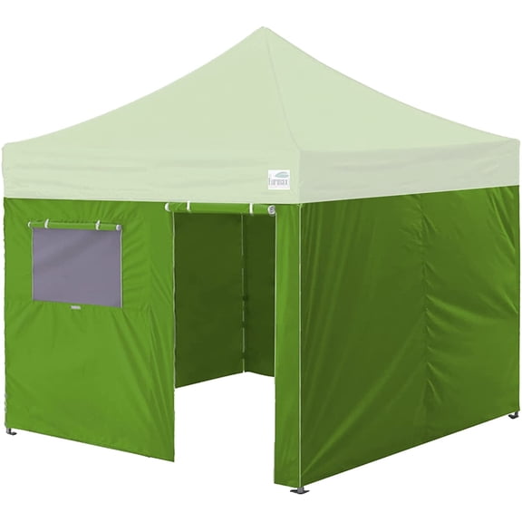 Eurmax USA 10x10ft Canopy Tent Replacement Walls - Set of 4 Zippered Sidewalls,Field Green(Tent Not Included)