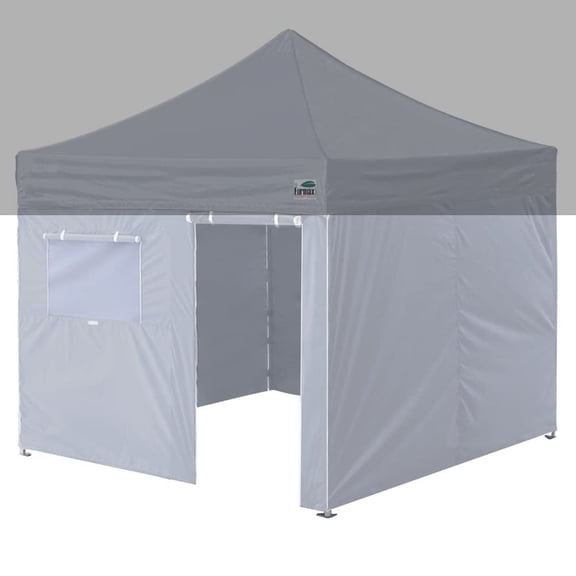 Eurmax USA 10x10ft Canopy Tent Replacement Walls - Set of 4 Zippered Sidewalls,Grey(Tent Not Included)