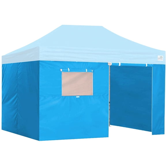 Eurmax USA 10x15 Zippered Walls for Canopy Tent,4 Walls ONLY (10x15,Sky Blue)