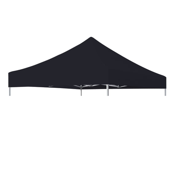 Eurmax USA Replacement Canopy Tent Top Cover for 8x8 Pop Up Canopy ,Instant Ez Canopy Top Cover ONLY (Black)