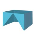 thumbnail image 1 of Euromax USA Zippered Walls for 10 x 10 Pop Up Canopy,3 Removable sidewalls & 1 Middle Door Wall(Light Blue), 1 of 5