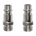 thumbnail image 1 of Euro Air Line Hose Fitting Connector Quick Release 1/4 BSP Male Thread 2pk, 1 of 1