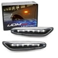 thumbnail image 1 of Euro Black/Clear Lens Amber Full LED Front Side Marker Light Kit For BMW 1 3 5 Series, etc, Replace OEM Amber/Clear Sidemarker Lamps, 1 of 9