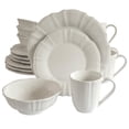 thumbnail image 1 of Euro Ceramica  Chloe 16 Piece Dinnerware Set (Service for 4) White, 1 of 5