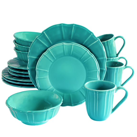Euro Ceramica Chloe 16 Piece Dinnerware Set (Service for 4)