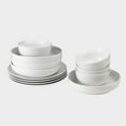 thumbnail image 1 of Euro Ceramica  White Essential 12 Piece Dinnerware Set, 1 of 5