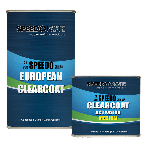Euro Clear Low 2.1 VOC 2K Urethane, SMR-140 2:1 7.5L Clearcoat w/Medium Act.