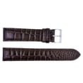 thumbnail image 1 of Euro Collection Handmade Brown Alligator Grain Leather 14mm Watch Strap, 1 of 1