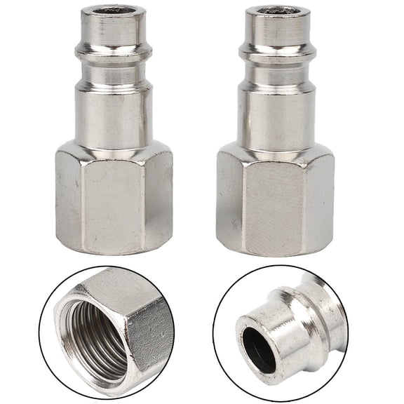 Euro Compressor 1/4 For Bsp Thread Air Line Coupler Connector Fittings Quick Connect Release Two Pack For Industrial Use