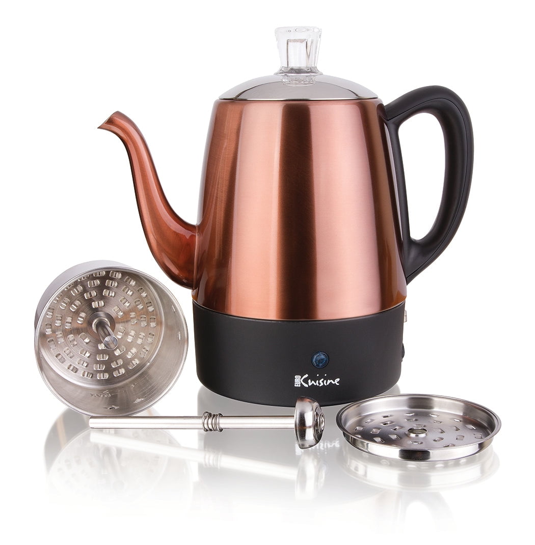 Euro Cuisine Copper 4 Cup Coffee Percolators