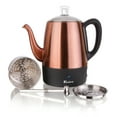 thumbnail image 1 of Euro Cuisine Copper 4 Cup Coffee Percolators, 1 of 5