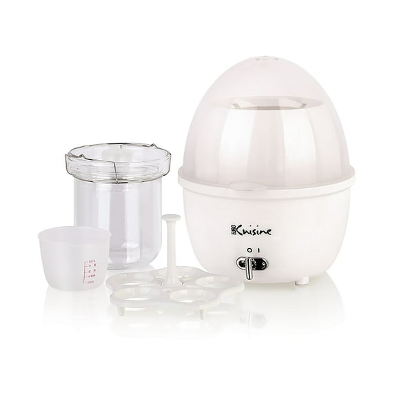 Euro Cuisine Electric Egg Cooker & Food Steamer with Auto Shut Off White (MSCX26)