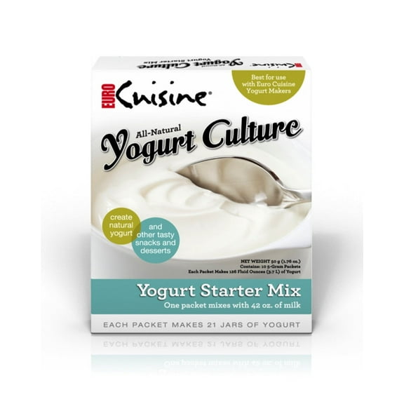 Euro Cuisine RI1020 All-Natural Yogurt Starter| Culture  - 10-3gr Packets
